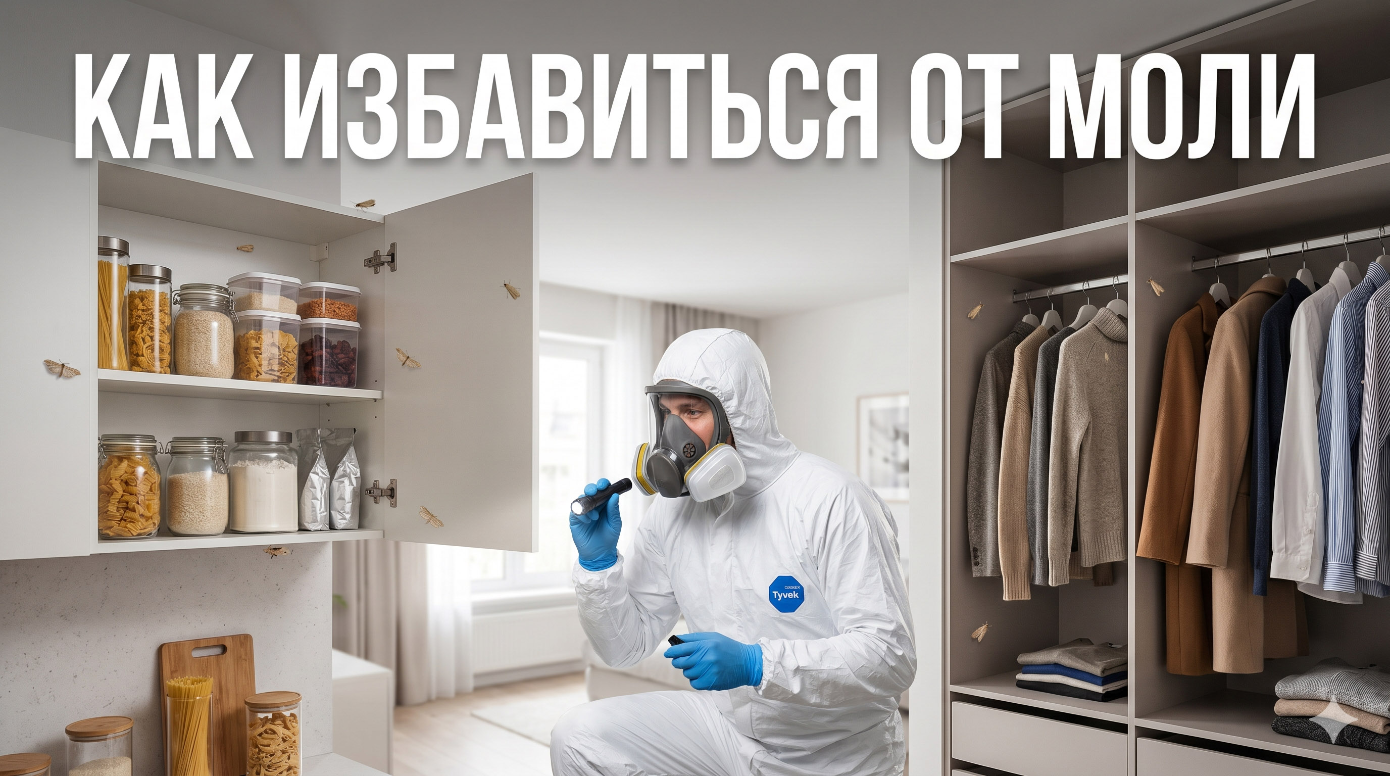 Как избавиться от моли в квартире: профессиональный протокол обработки кухни, шкафа и текстиля