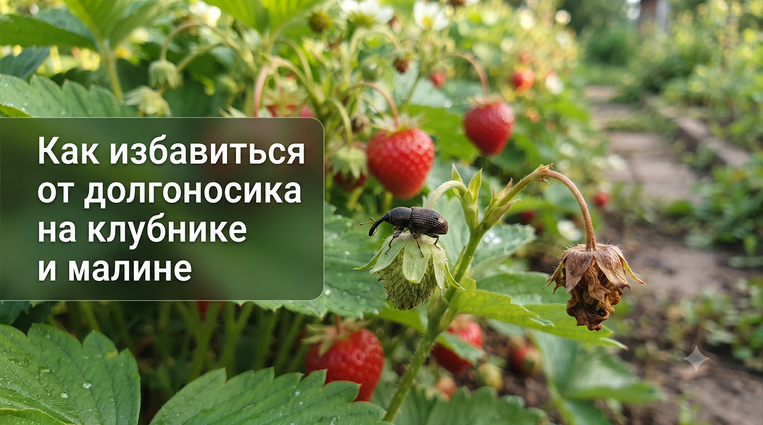 Как избавиться от долгоносика на клубнике и малине
