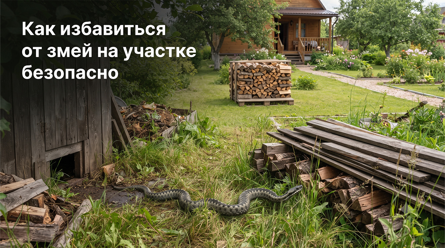 Как избавиться от змей на участке безопасно и без риска для людей